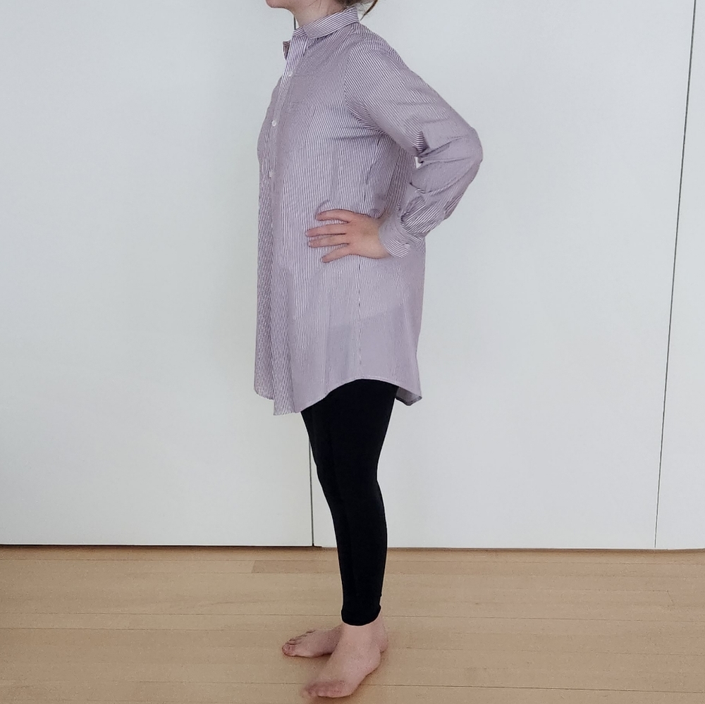 Eileen M Custom Designed Striped Button Down Tunic - image 6